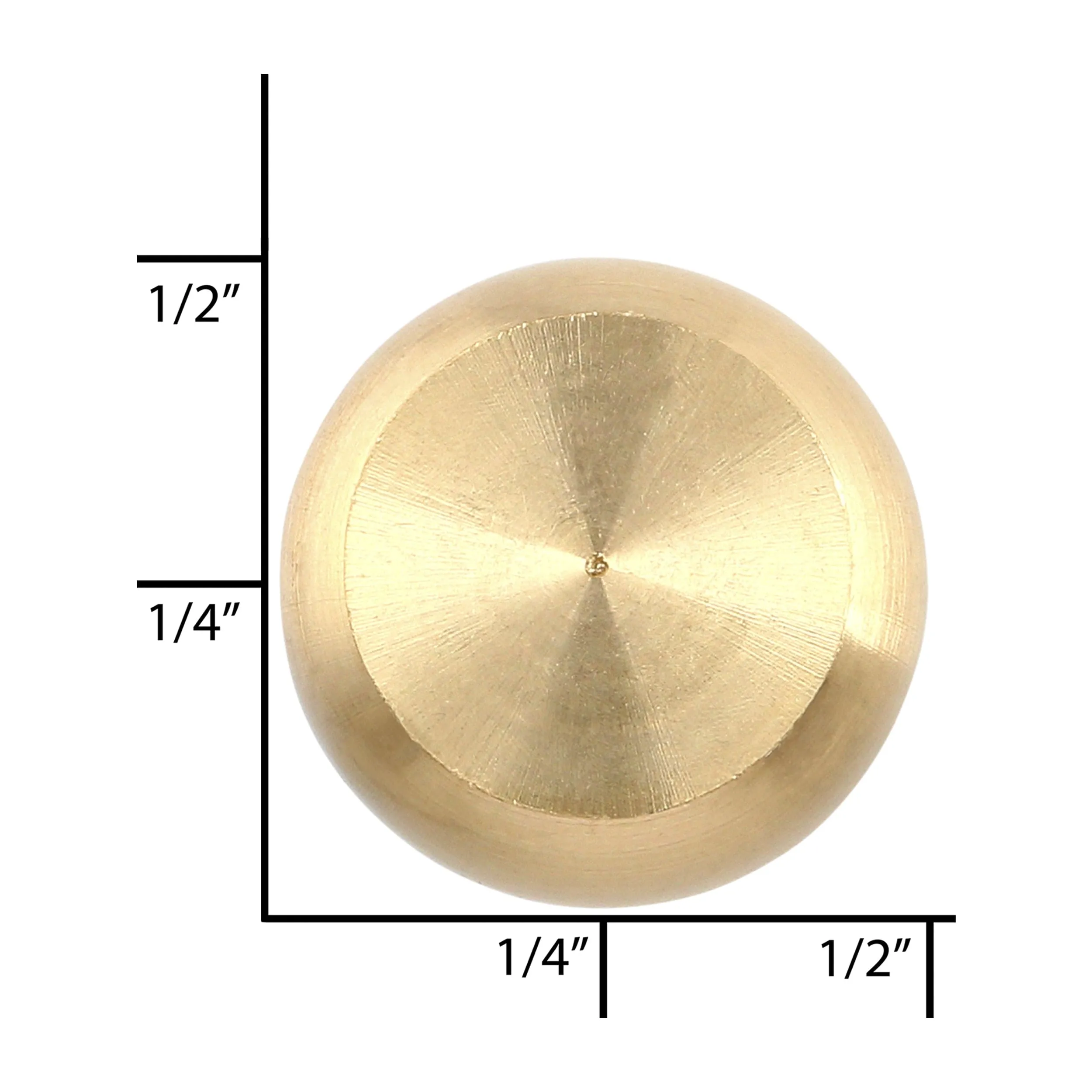 13mm Brass, Stud with Screw, Zinc Alloy - PK5, #P-4003-13-BRS