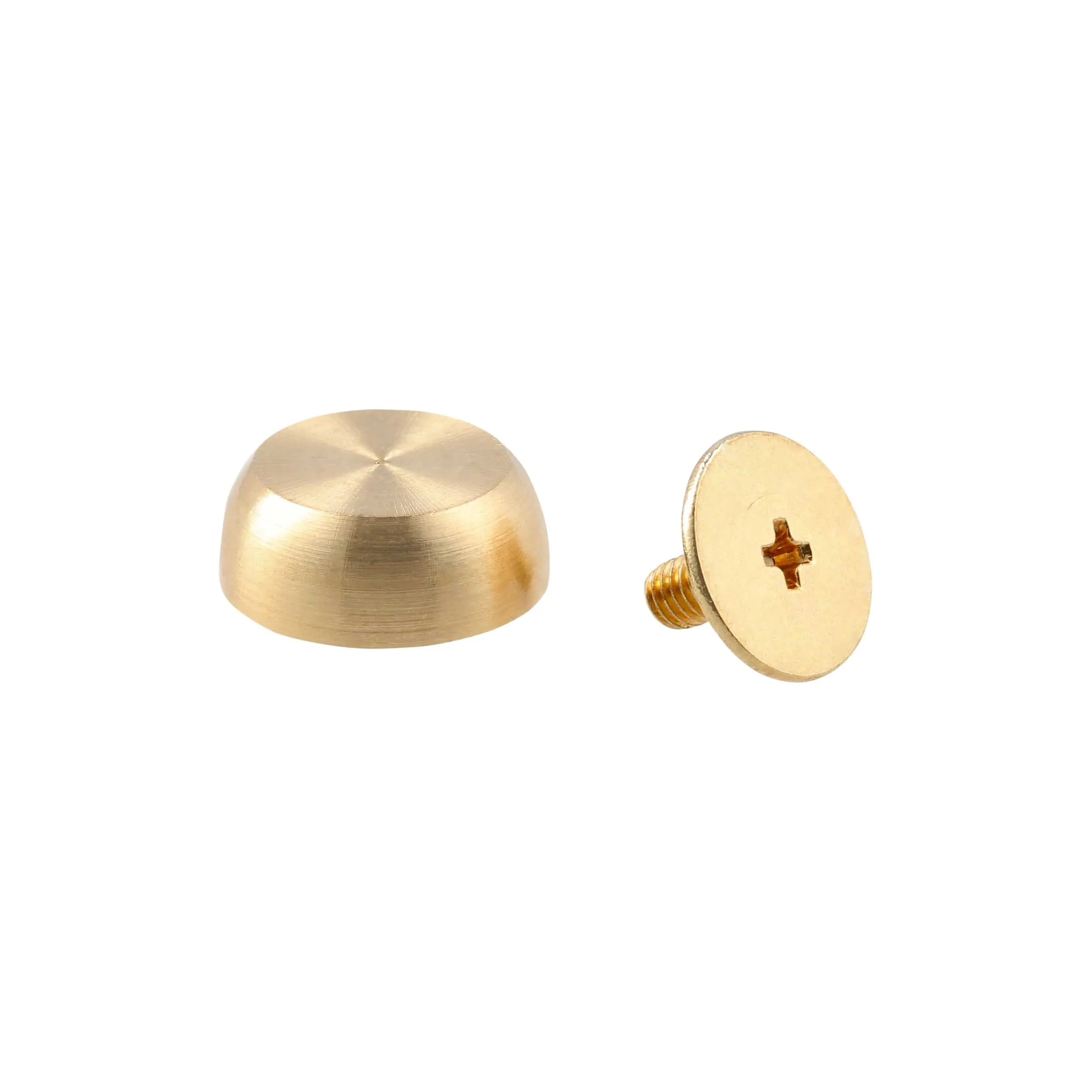 13mm Brass, Stud with Screw, Zinc Alloy - PK5, #P-4003-13-BRS