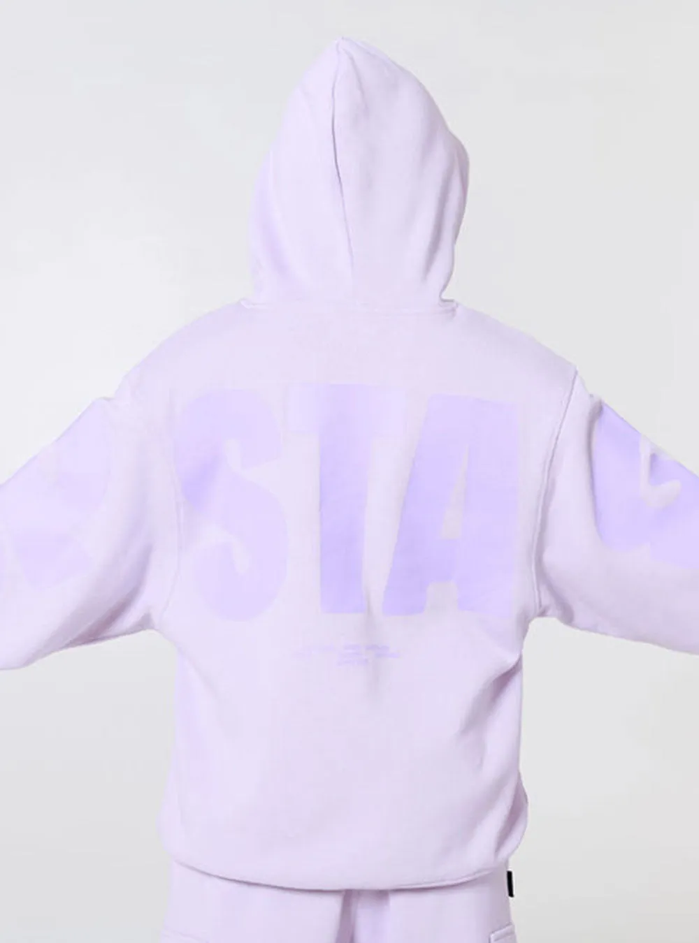 Adults Upstage Logo Freestyle Oversized Hoodie Lavender
