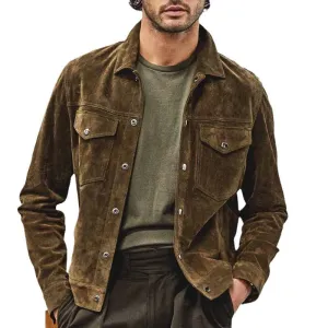 Advbridge American Vintage Mens New Casual Corduroy Jacket Coat Spring Autumn Trendy Pockets Cargo Coats Streetwear Man Hunting Jacket