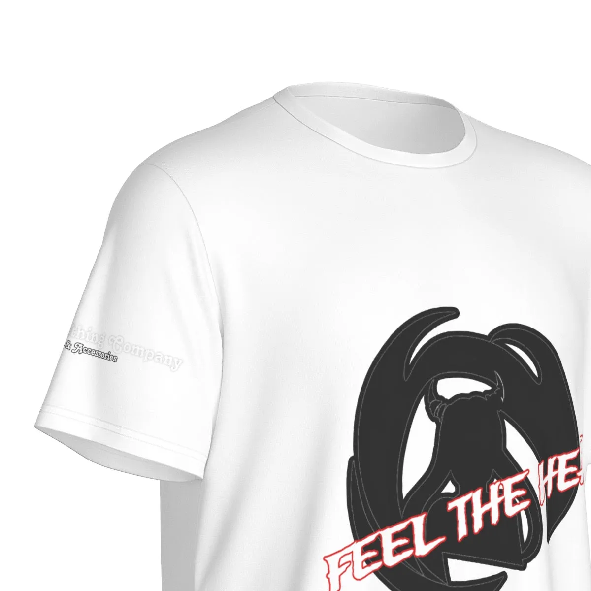 All-Over Print Men's O-Neck Sports T-Shirt feel the heat print