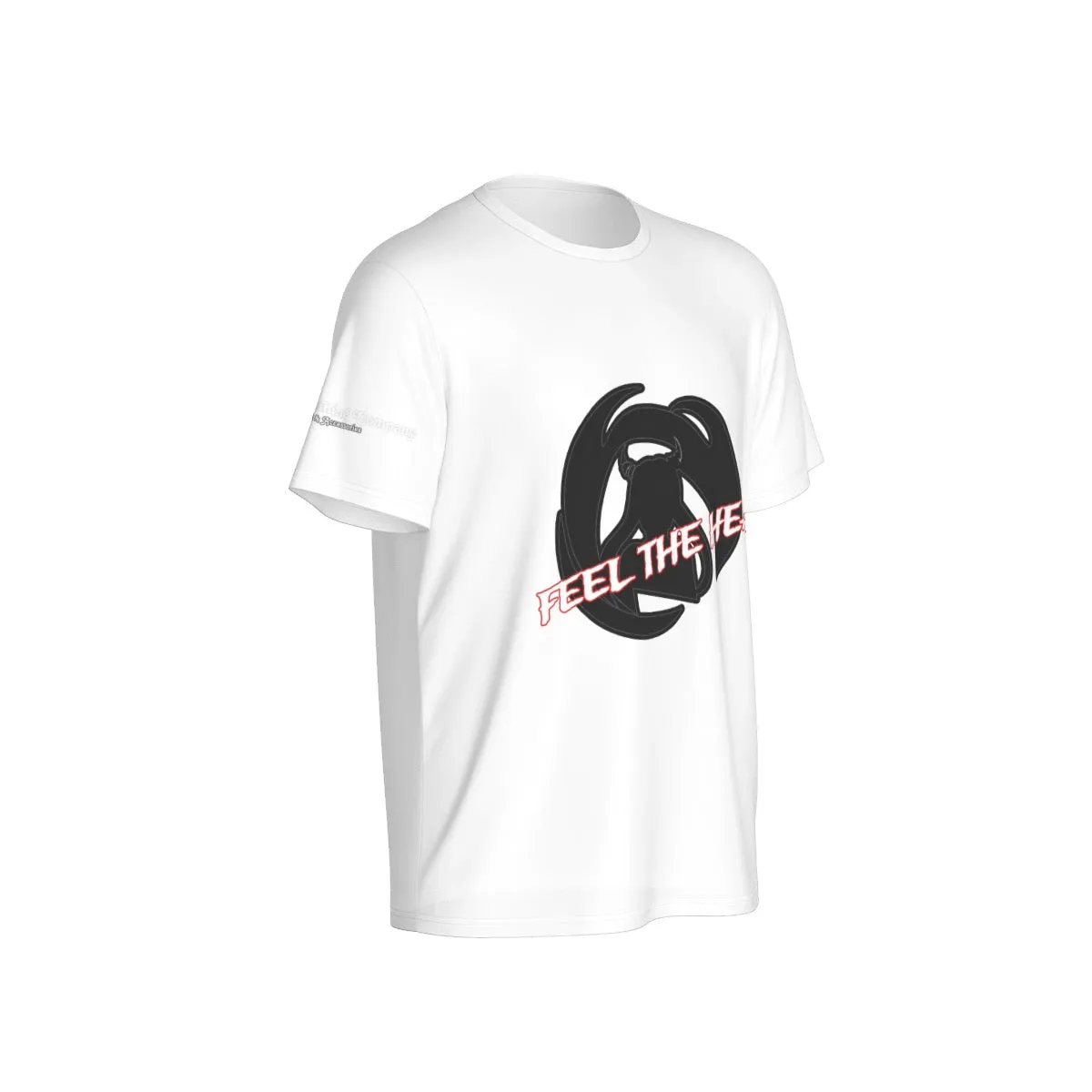 All-Over Print Men's O-Neck Sports T-Shirt feel the heat print