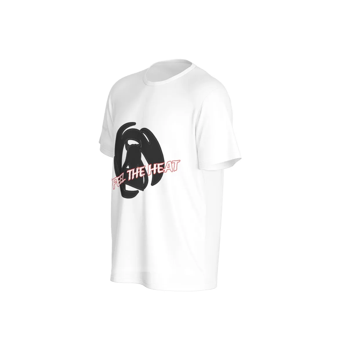 All-Over Print Men's O-Neck Sports T-Shirt feel the heat print