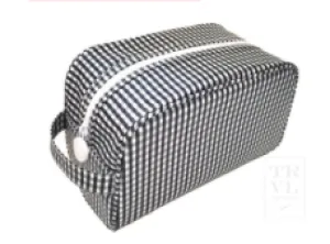 Black Gingham TRVL Design Stowaway Bag