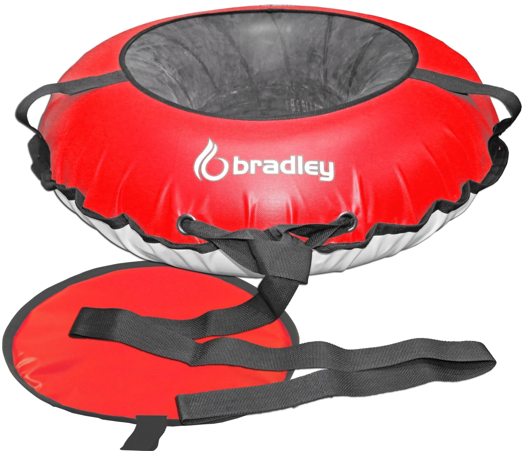 Bradley Snow Tubes: 42-Inch Heavy Duty Inflatable Sledding Tubes with or without Padded Saucer Sled - Elevate Your Snow Fun! Best Sledding Adventure Tubes
