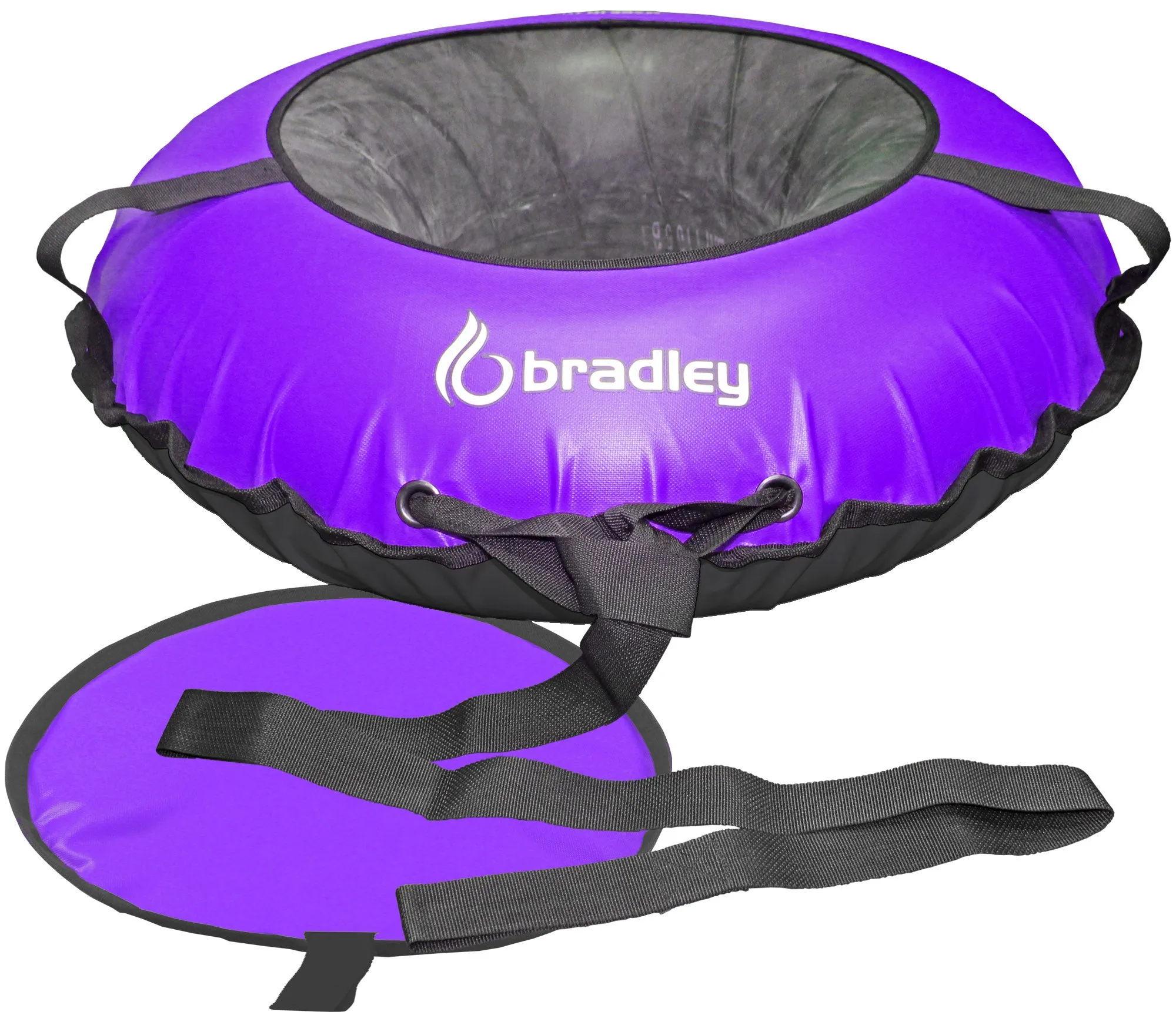 Bradley Snow Tubes: 42-Inch Heavy Duty Inflatable Sledding Tubes with or without Padded Saucer Sled - Elevate Your Snow Fun! Best Sledding Adventure Tubes