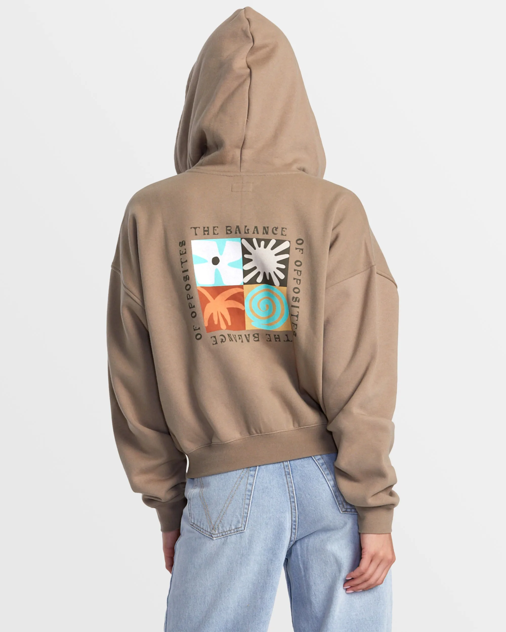 Court Zip Hoodie - Dark Khaki