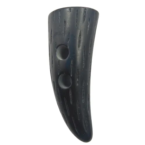 Double Hole Black Toggle Button Engraved Strips (Set of 6)