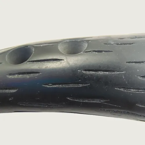 Double Hole Black Toggle Button Engraved Strips (Set of 6)