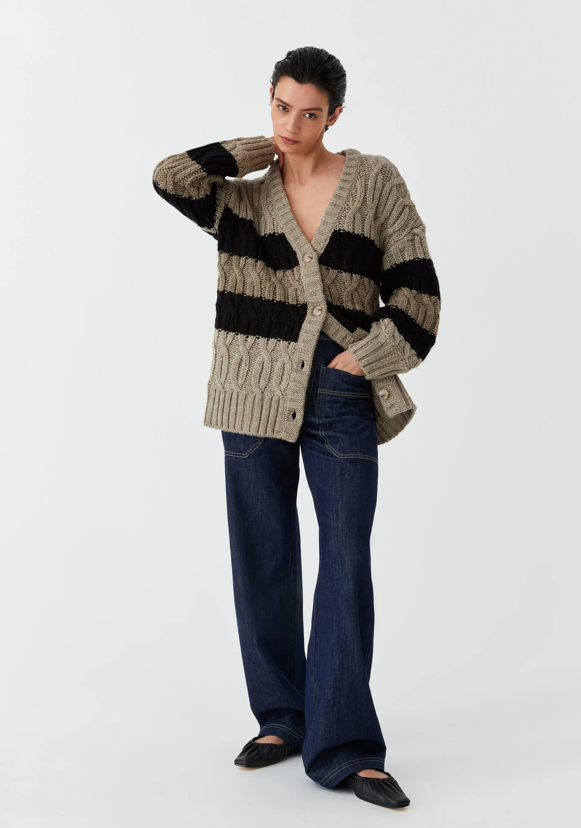 Eden Knit Cardigan_Stripe