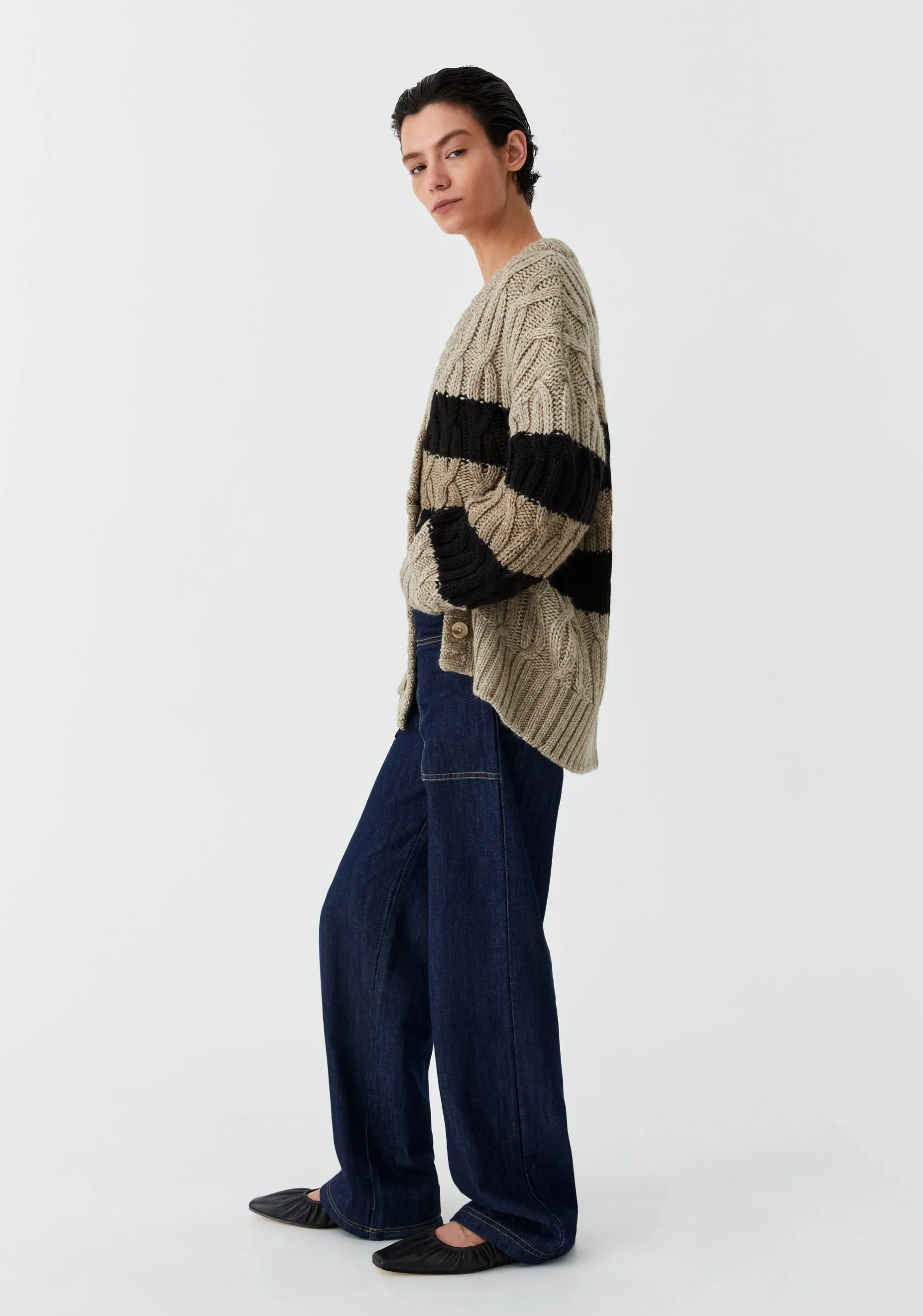 Eden Knit Cardigan_Stripe