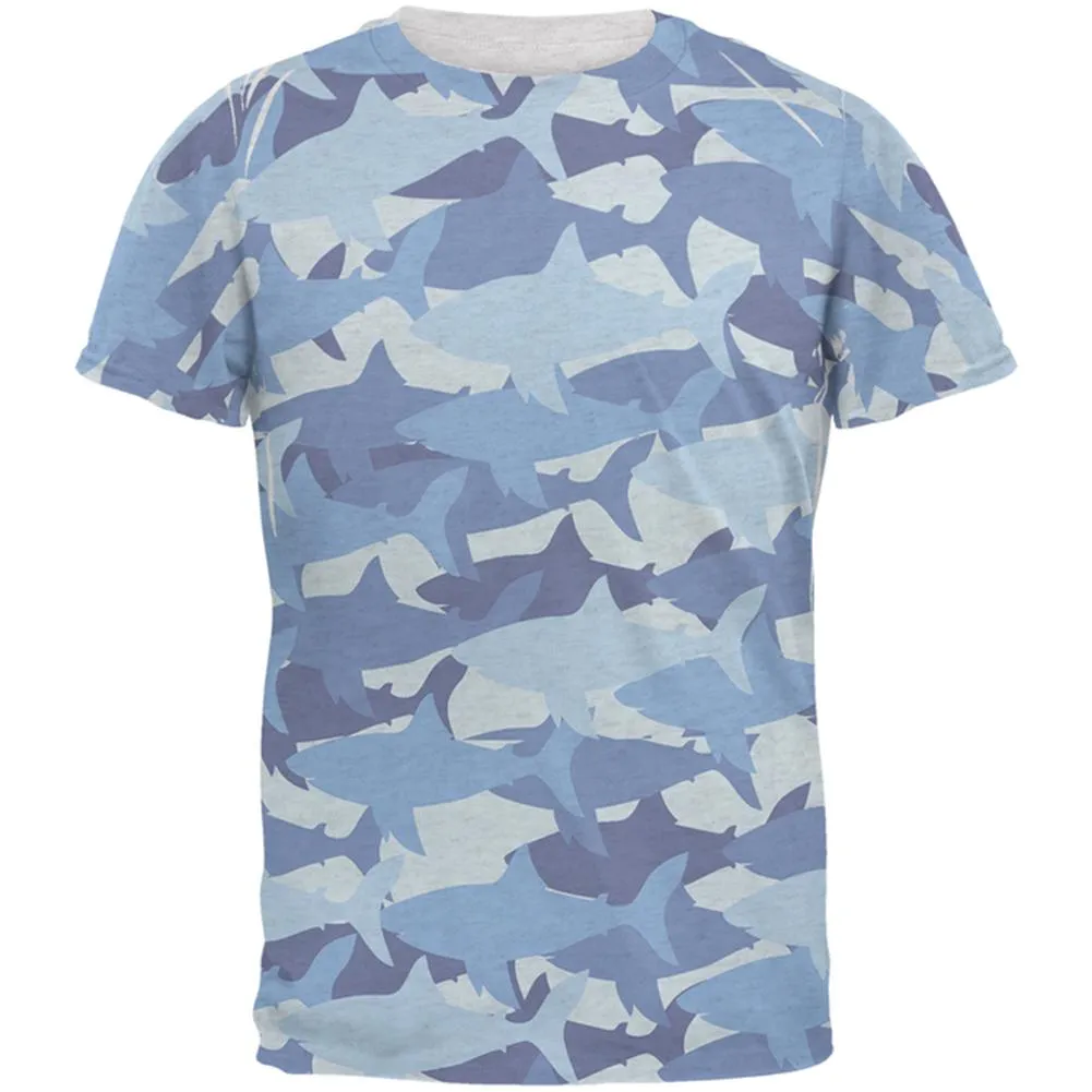 Great White Shark Camo Men's Soft T-Shirt