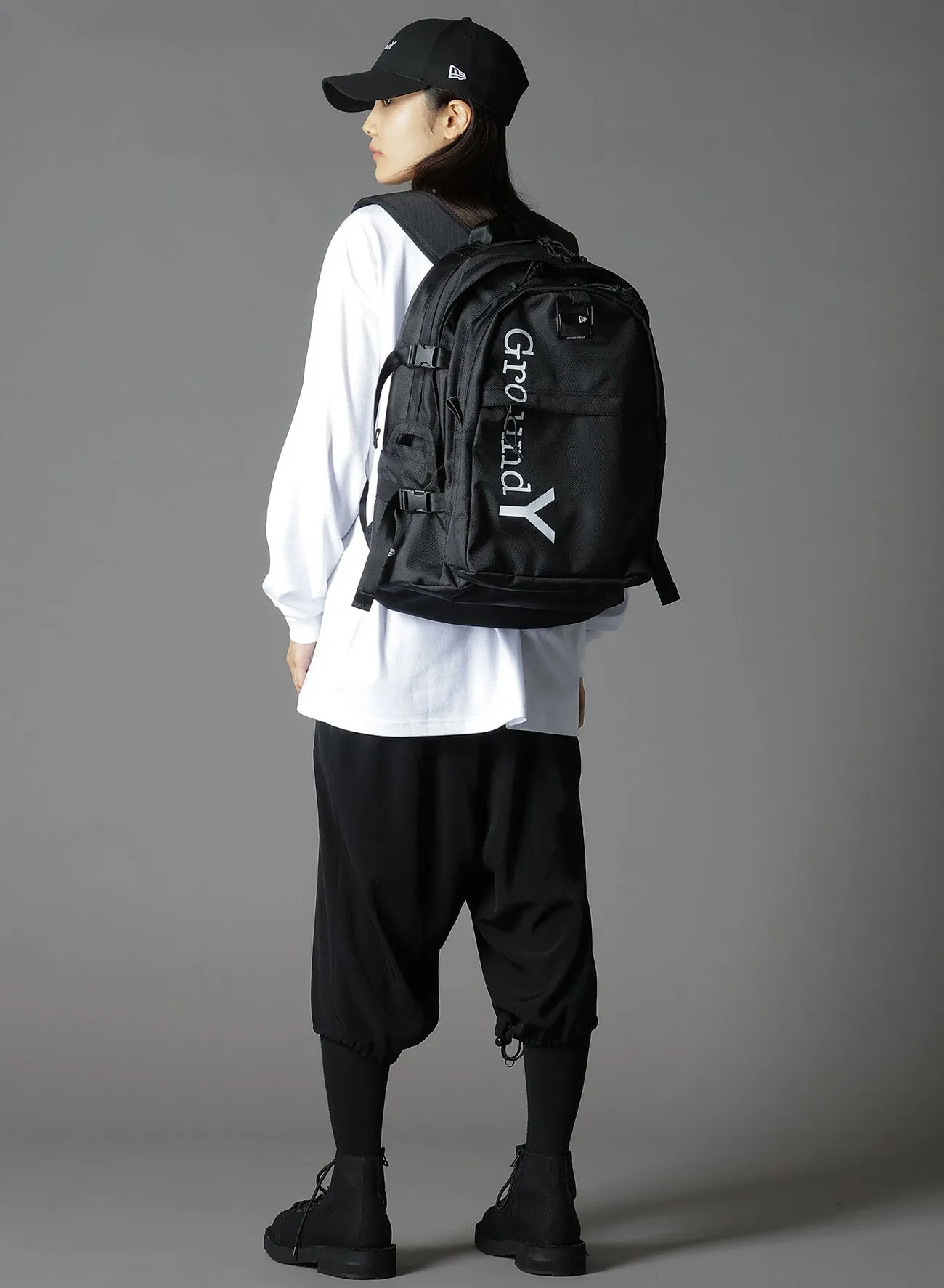 Ground YNEWERA  GROUND Y LOGO POLYESTER CARRIE PACK