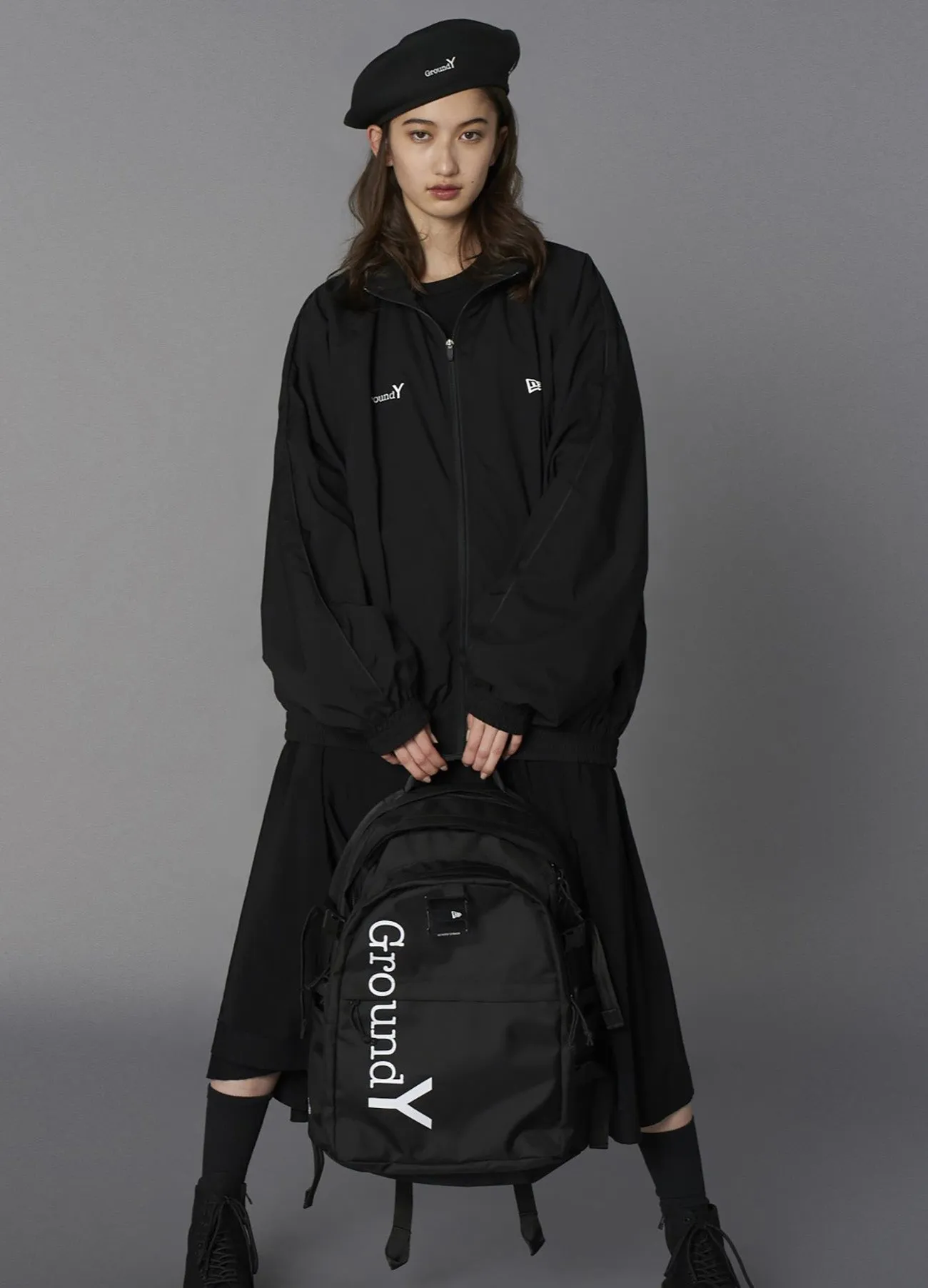 Ground YNEWERA  GROUND Y LOGO POLYESTER CARRIE PACK