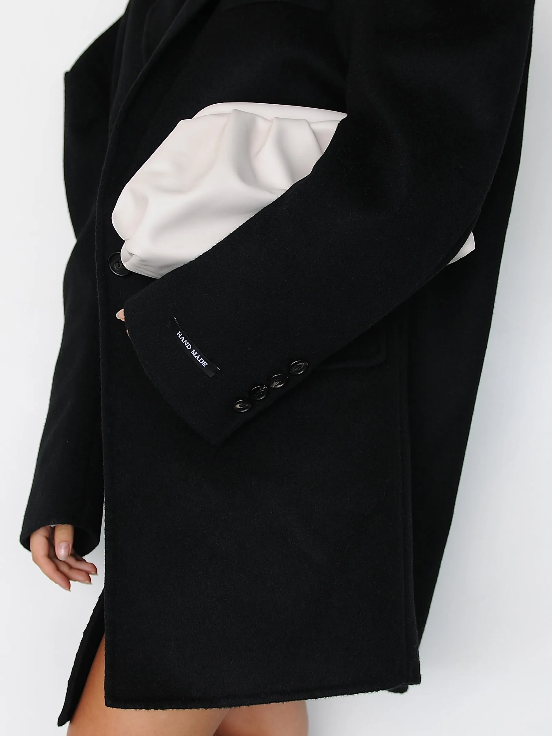 Ivory Soft Leather Clutch