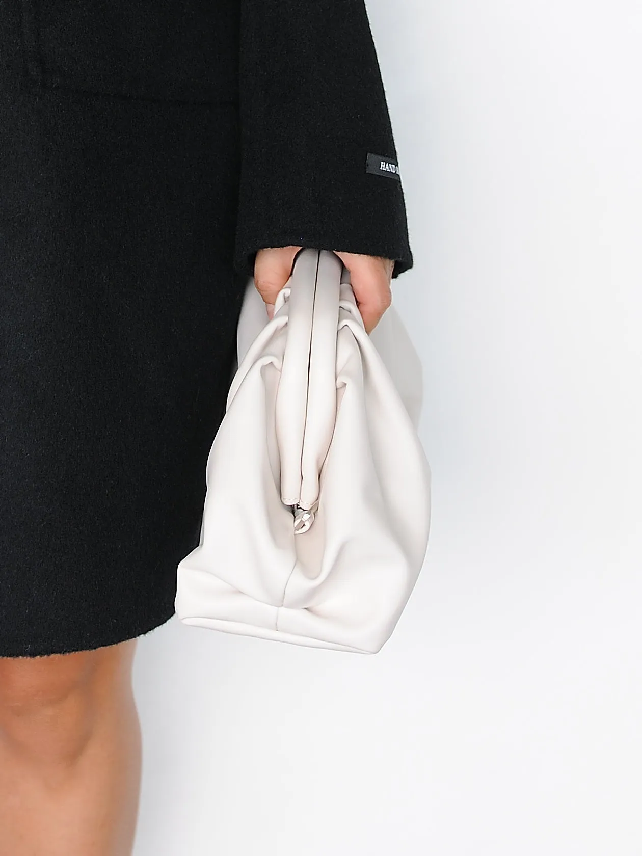Ivory Soft Leather Clutch