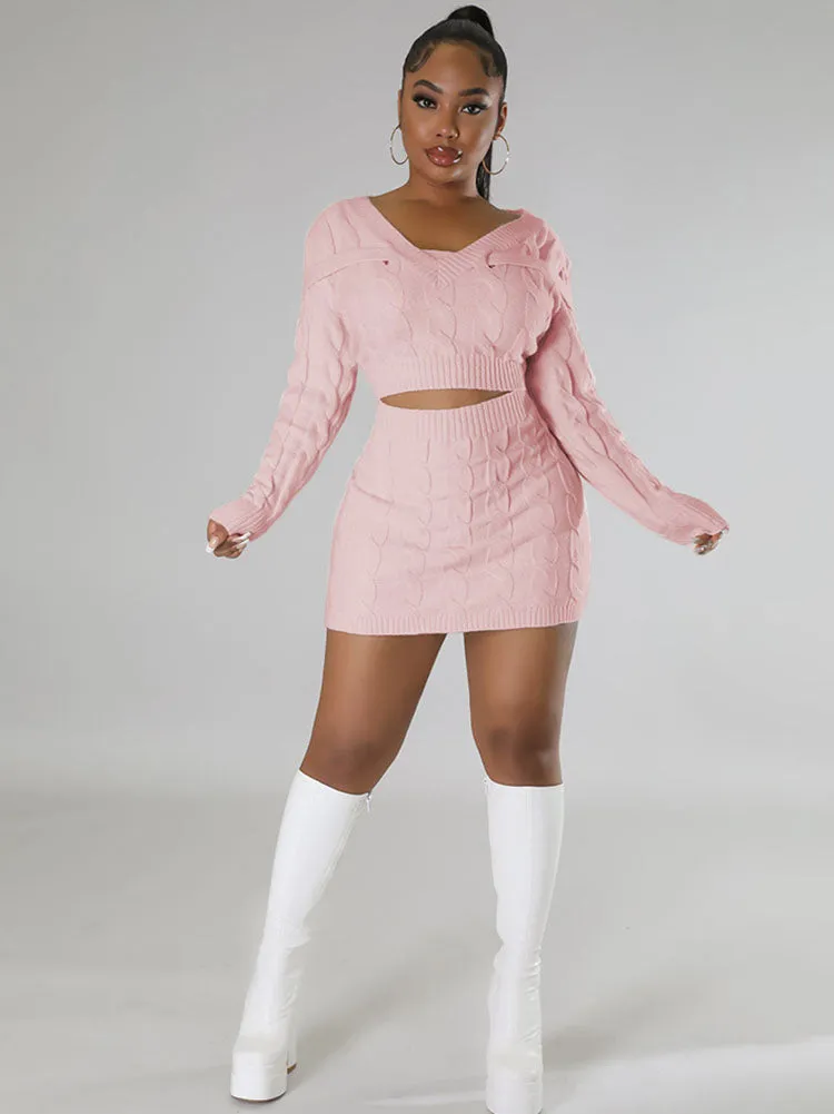 Long Sleeves Cut Out Mini Dresses