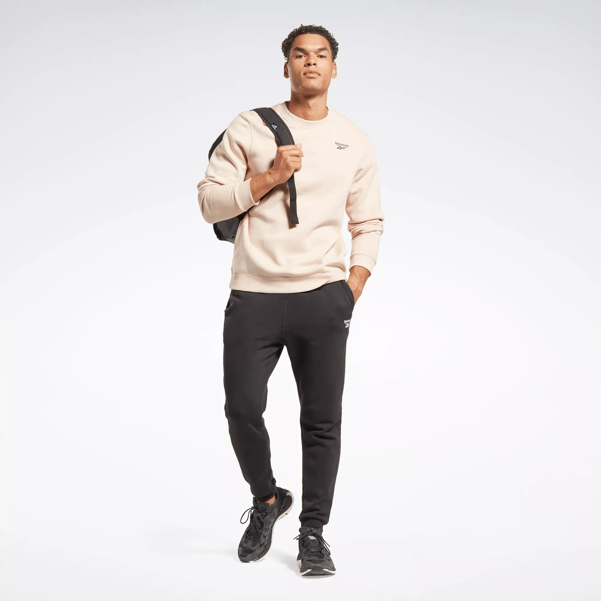 Men's Reebok Identity Fleece Vector Crew Sweatshirt