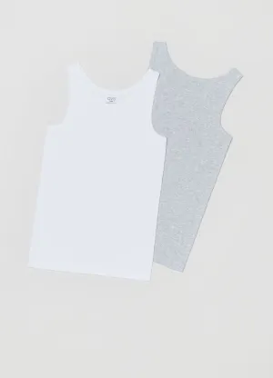 OVS Two-pack Racer Back Vests With Round Neck