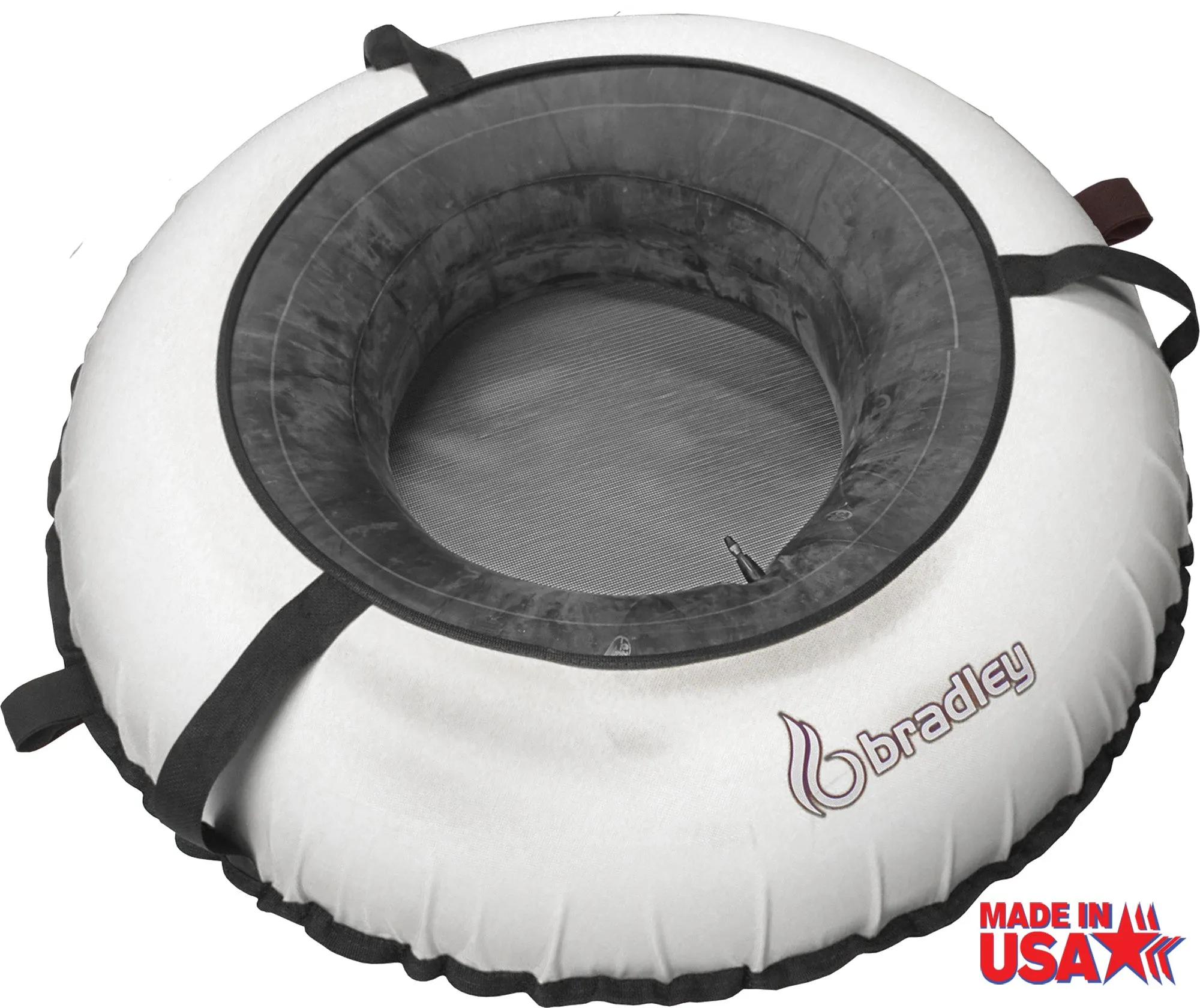 Pack of two Bradley heavy duty tubes for floating the river; Whitewater water tube; Rubber inner tube with cover for river floating; Linking tandem river tubes; river raft tube