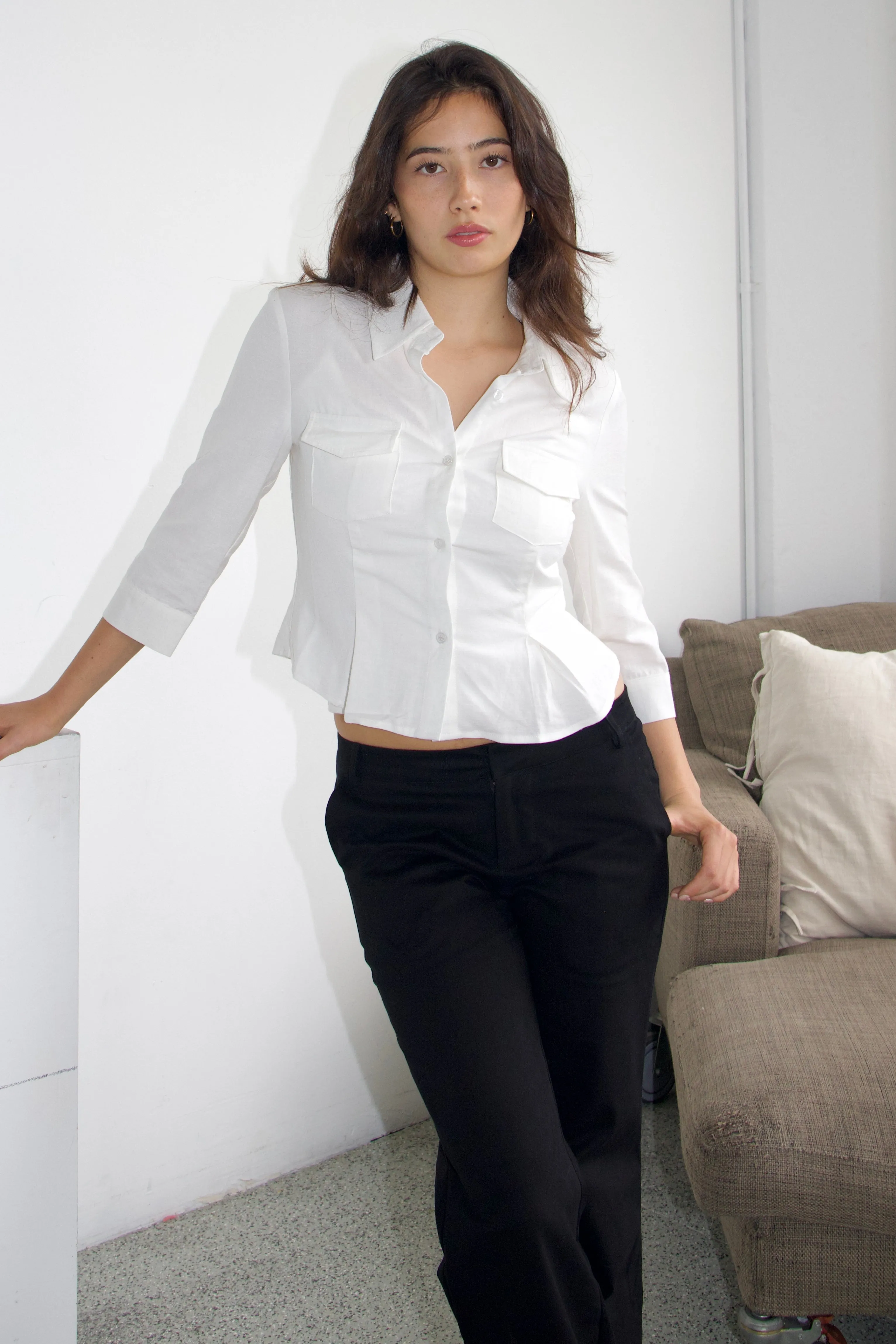 SCG MADE | Madison button up linen fitted shirt