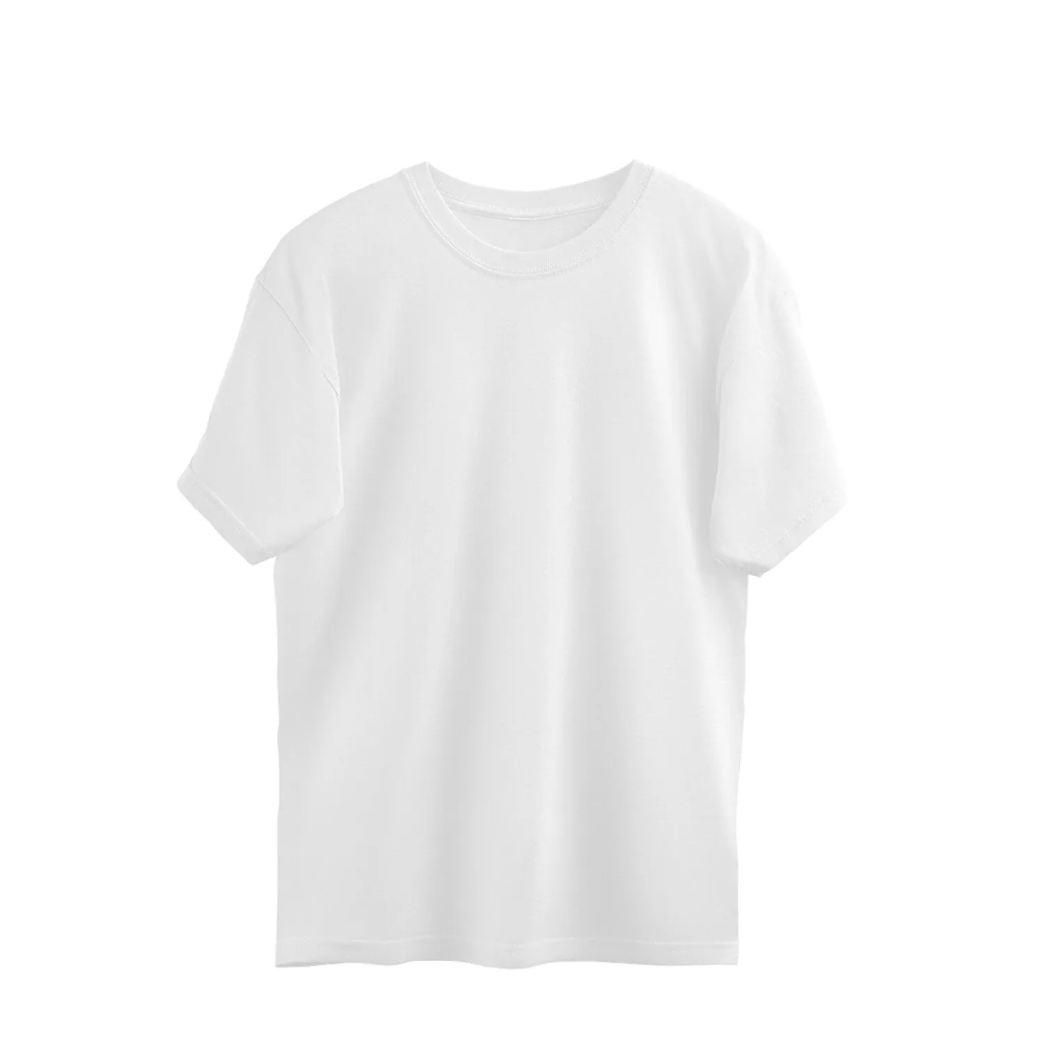 Solids : White Oversized Tee