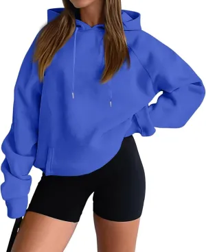 Womens Fleece Oversized Hoodies Sweatshirts Hooded Pullover Tops Sweaters Casual Comfy Fall Fashion Outfits Clothes