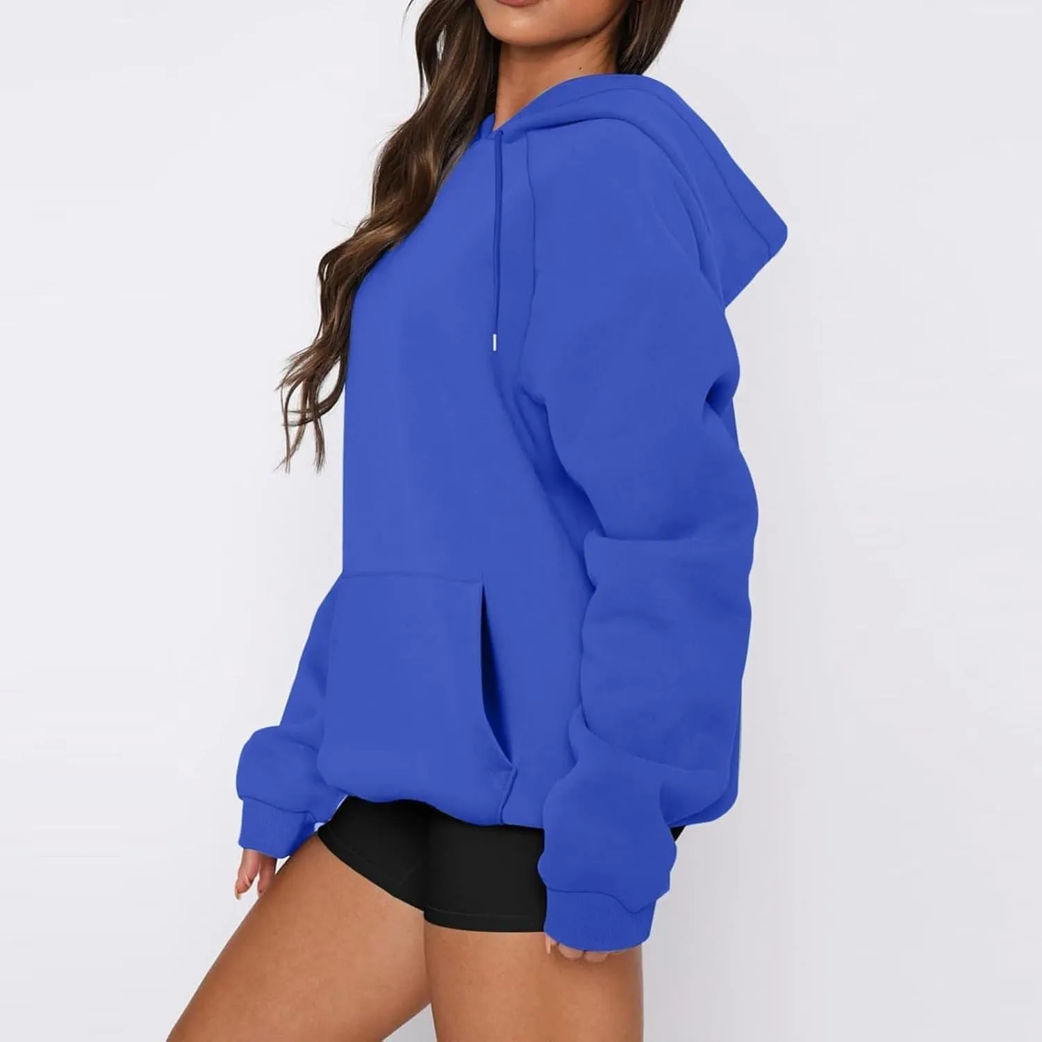 Womens Fleece Oversized Hoodies Sweatshirts Hooded Pullover Tops Sweaters Casual Comfy Fall Fashion Outfits Clothes