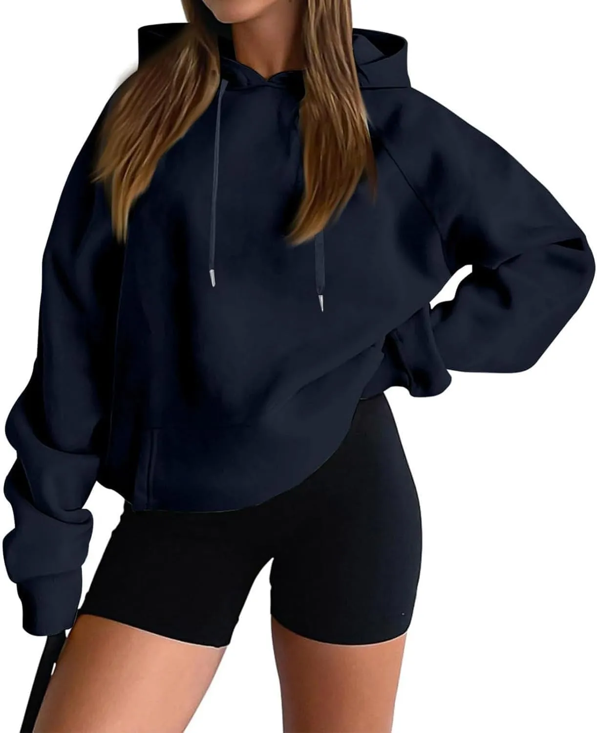 Womens Fleece Oversized Hoodies Sweatshirts Hooded Pullover Tops Sweaters Casual Comfy Fall Fashion Outfits Clothes