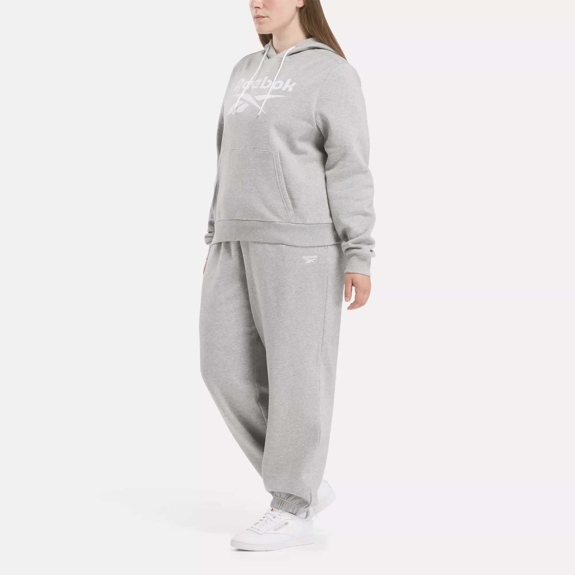 Women's Reebok Identity Big Logo Fleece Hoodie (Plus Size)